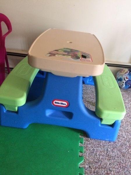 Kids picnic table $50