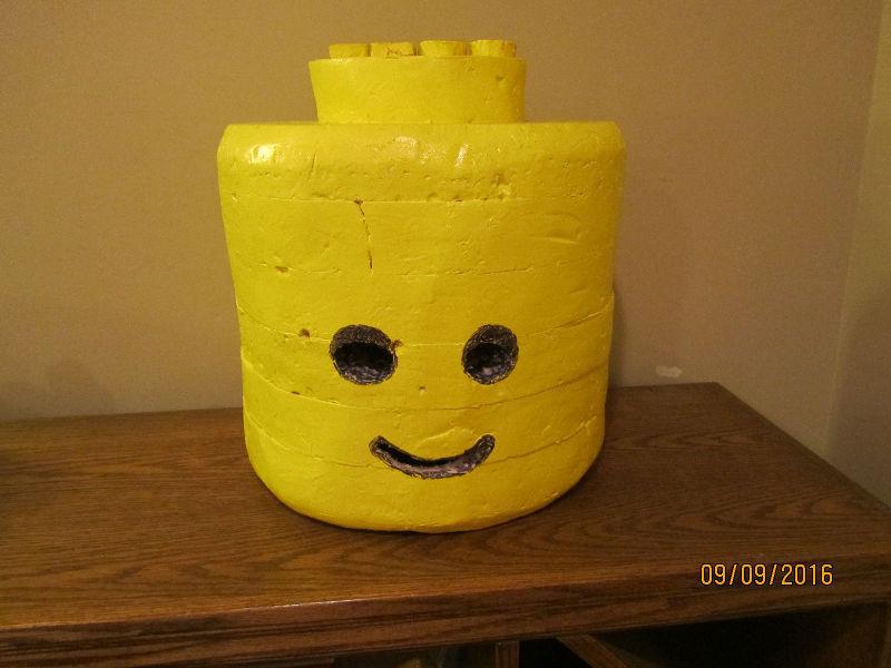 Lego man head mask