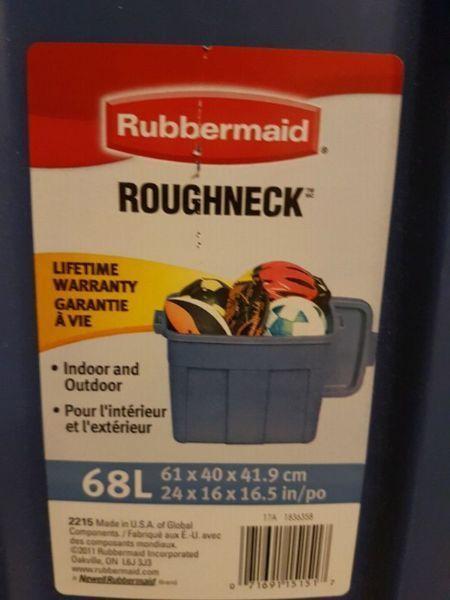 Rubbermaid plastic storage containers