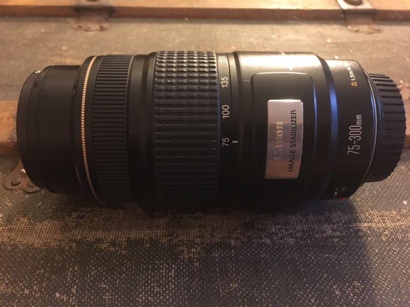 75 - 300 mm 4 - 5.6 IS canon lens