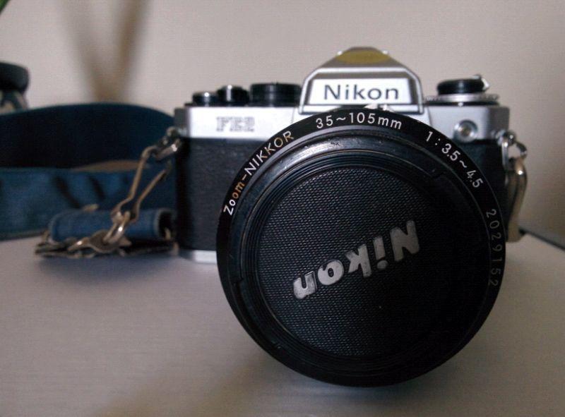 Nikon FE2 Film Camera w/ Lens