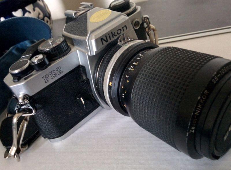 Nikon FE2 Film Camera w/ Lens