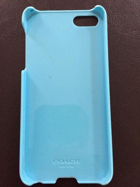 Coach cell phone cover for iPhone 5