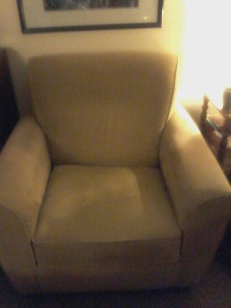 gently used love seat and chair