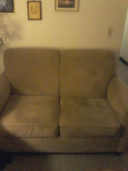gently used love seat and chair