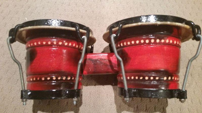 Cool Little Bongo Drum Set Well made Dimensions are 12 inches