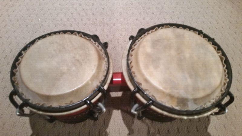 Cool Little Bongo Drum Set Well made Dimensions are 12 inches