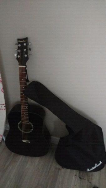 Beaver creek acoustic guitar and case