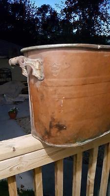 Old copper wash tub