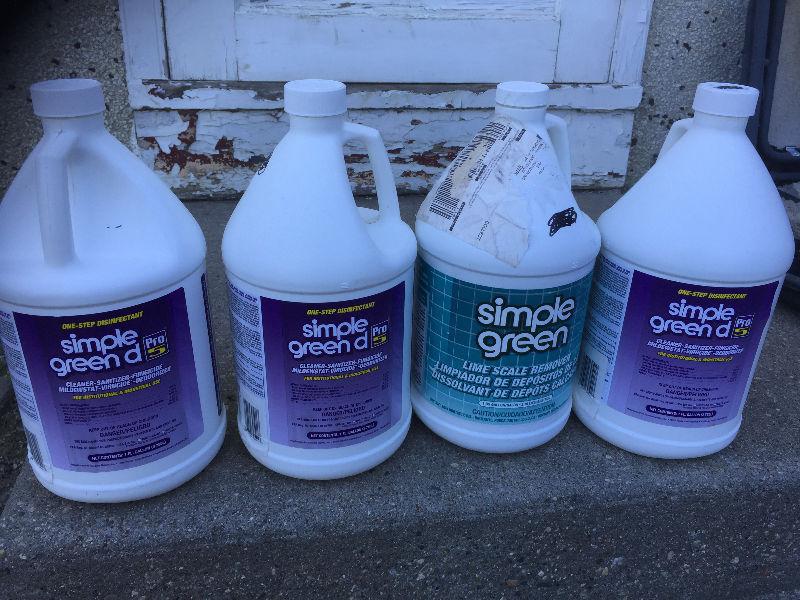 5 Bottles Of Simple Green Disinfectant 3.73 L