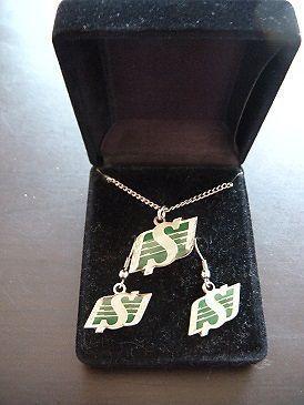 Rough Rider Necklace & Earring Set - Brand New!