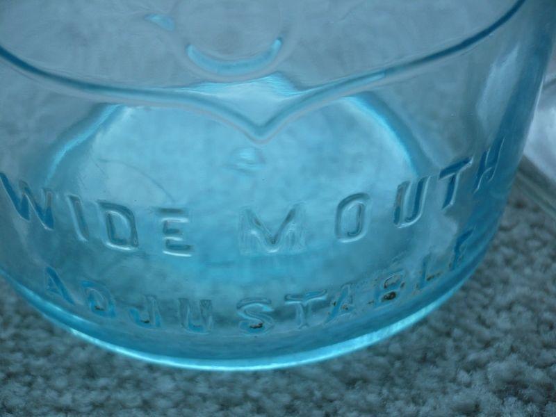 LARGE Perfect Seal Wide Mouth 2 Quart Glass Jars or Sealers