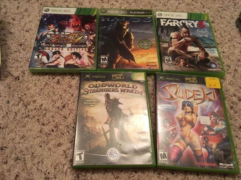 Mix of Original Xbox and Xbox 360 Games
