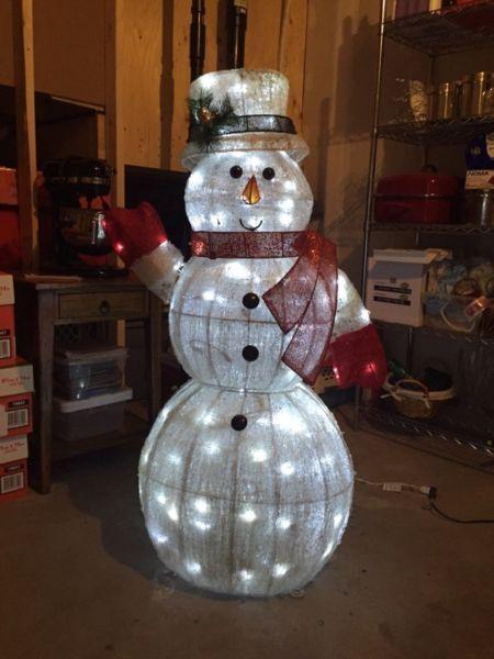 Light Up Outdoor Snowman