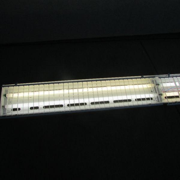 Four Lamp T8 Direct Louver Tandem Fluorescent Fixture