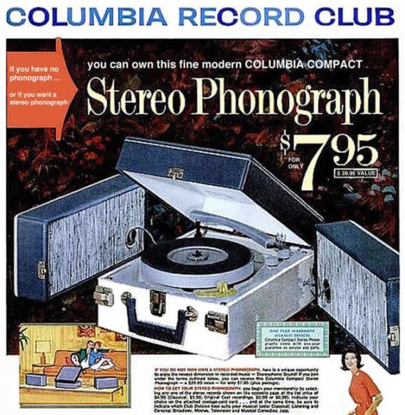 1962 Columbia House RCA tube record player