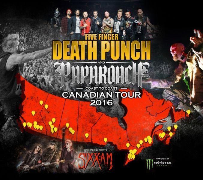 *Five Finger Death Punch & Papa Roach With Sixx:A.M. Sec B Row 5
