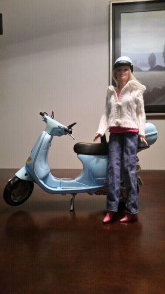 Barbie Motorcycle and Barbie Doll