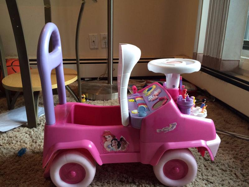 Moving out sale- Disney Princess Push & Ride On Toy Car