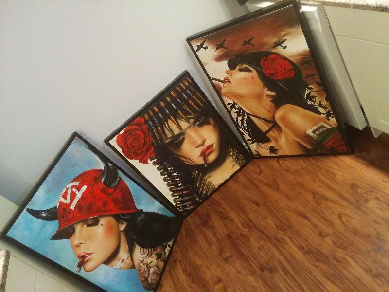 Custom Canvas Stretching and Framing Services