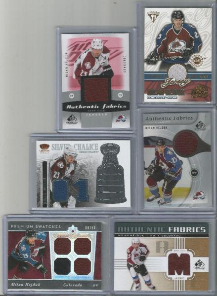 Milan Hejduk Hockey Jersey Card Lot (6)