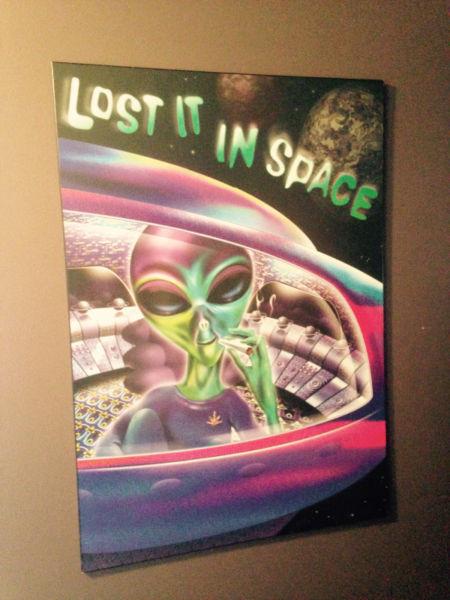 Lost It In Space laminated poster