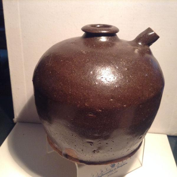 Antique Chinese Soy Jug Ceramic Pottery
