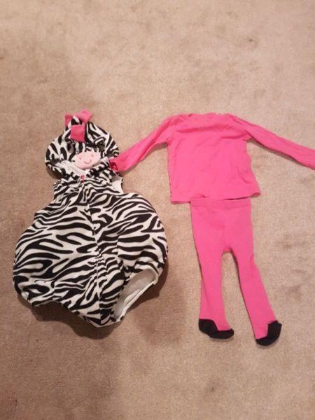 18 month Zebra Halloween Costume