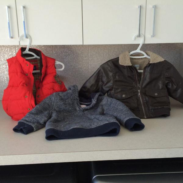 3T jacket, Vest and sweater