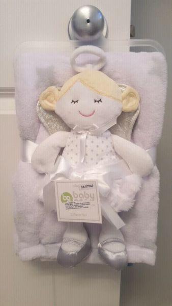 New Blanket and Plush Angel Doll
