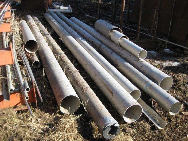 6 1/2 inch, 8 7/8 inch Stainless Steel Pipe
