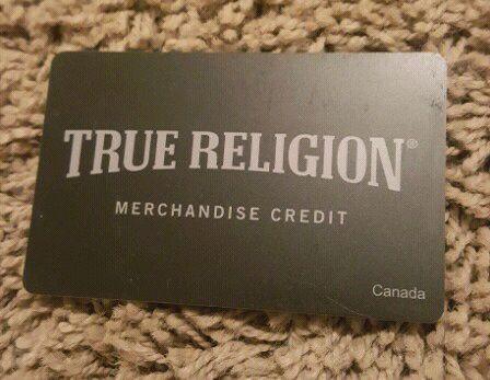 True Religion Gift Card $72