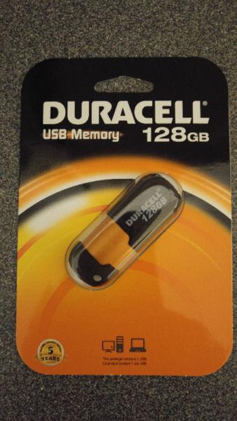 128GB Duracell USB Flash Drive Capless