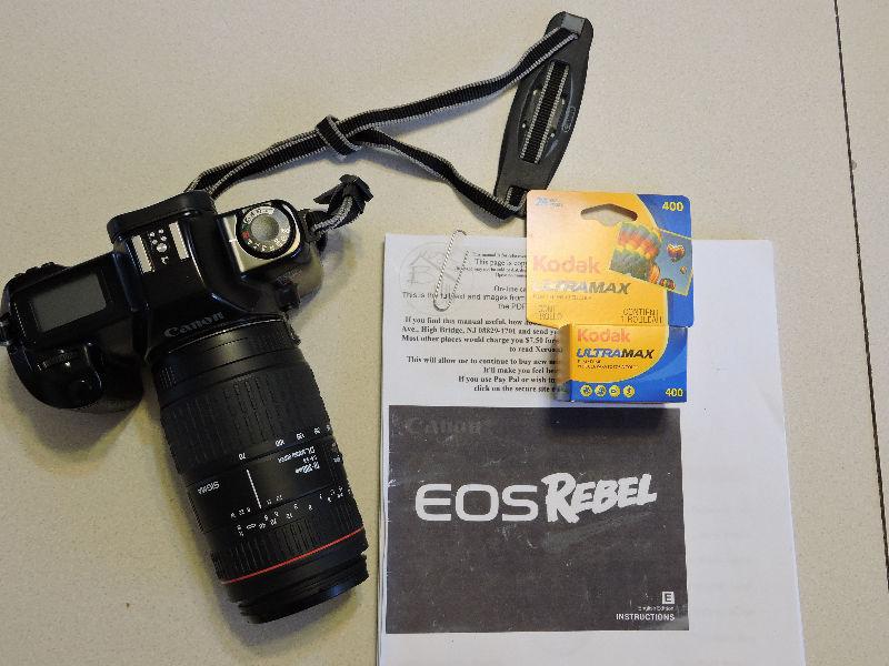Canon EOS Rebel 35mm FILM camera - professionally serviced