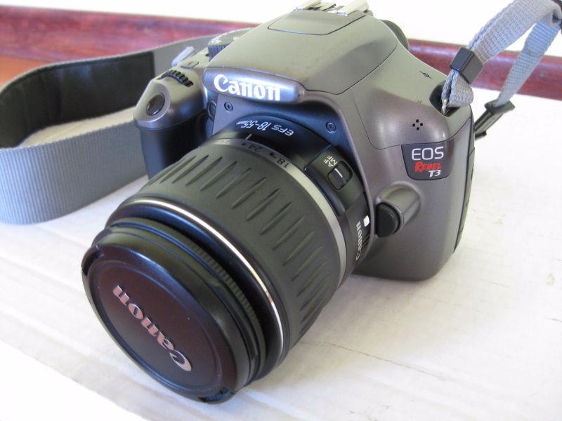 SOLD Canon EOS REBEL T3 12.2 MP DSLR Camera with EF-S 18-55mm