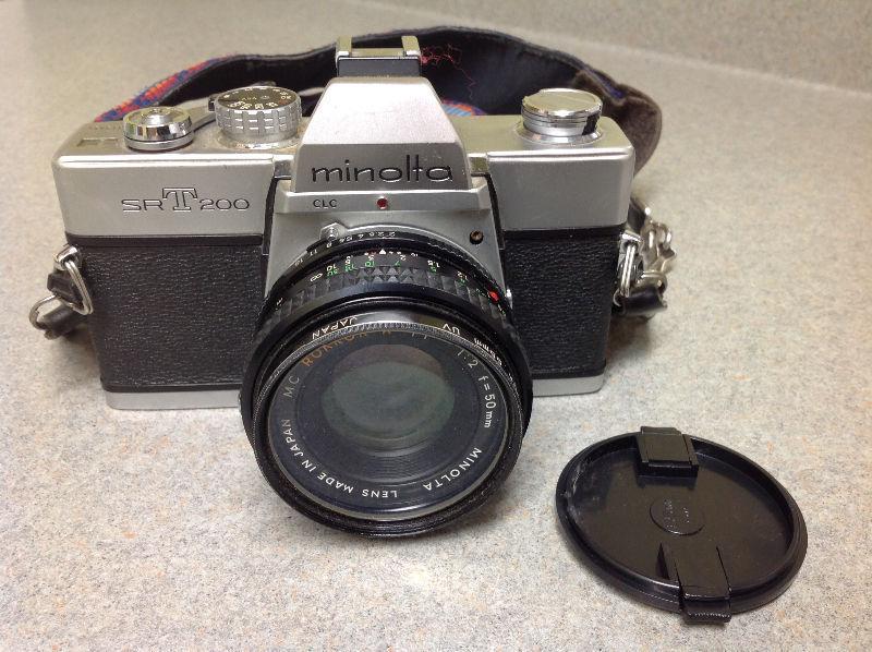 Vintage Minolta film camera