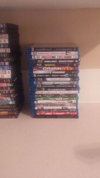 Blurays and dvds for sale all in good condition!!