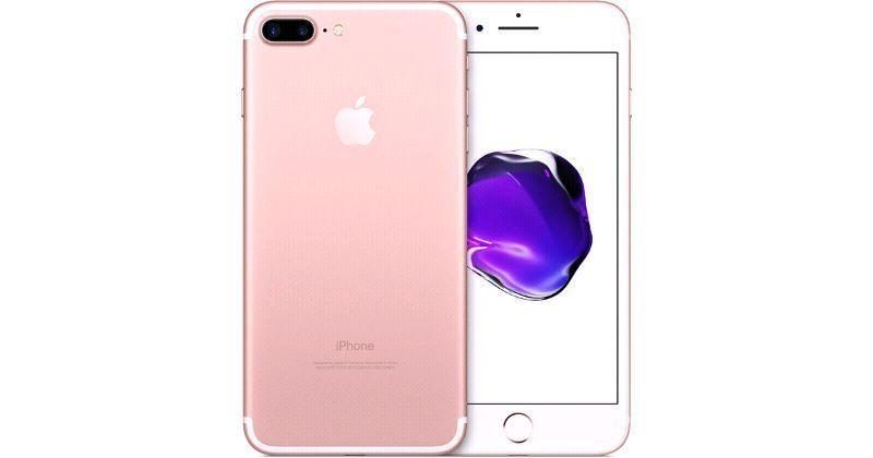 rose gold iphone 7 plus 128gb with receipt
