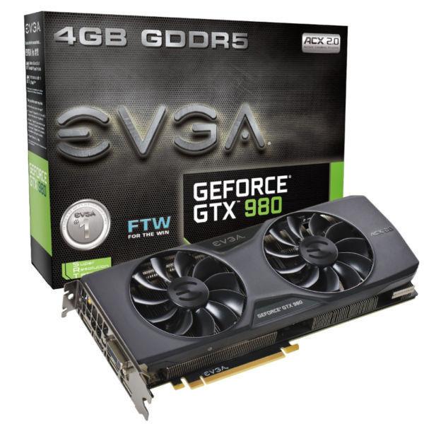 EVGA Geforce GTX 980 FTW ACX 2.0 - 4 GB DD5