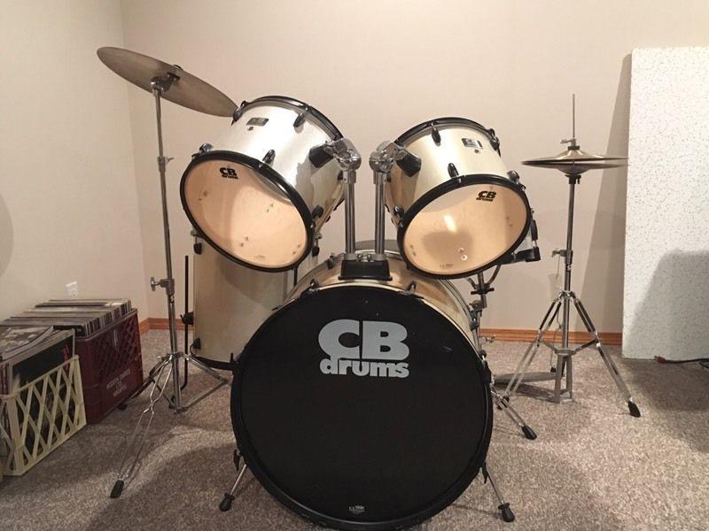 White CB Drum Set - $350 obo