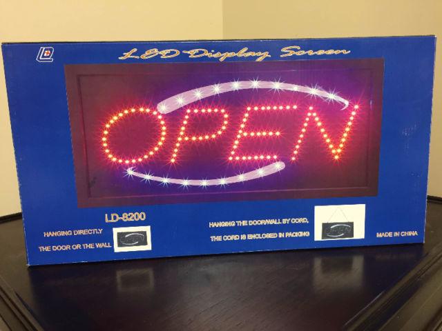 ~~~Brand New in Box LED Open Sign