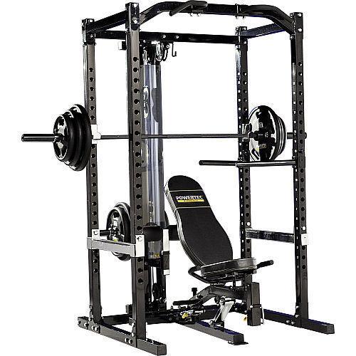 PowerTec Complete Set Weight Bench, Cage, Rack and Weights