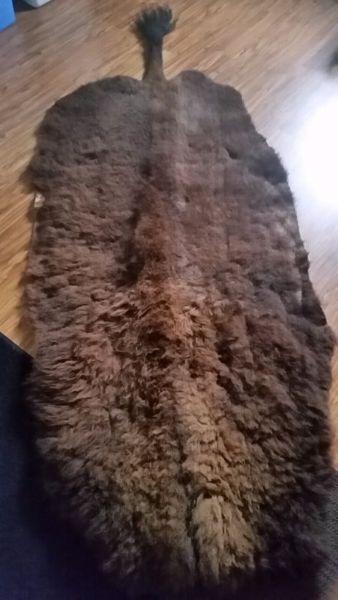 Wild buffalo hide