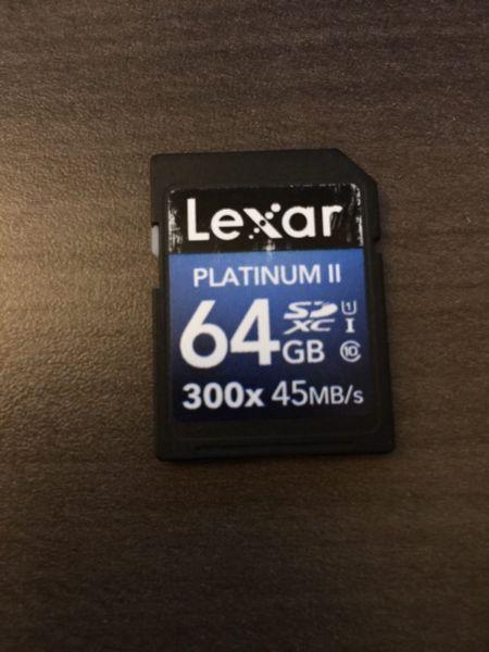 Lexar 64GB SD Card 4K