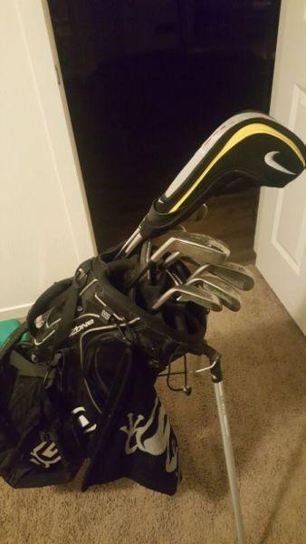 Mens golf clubs set with bag