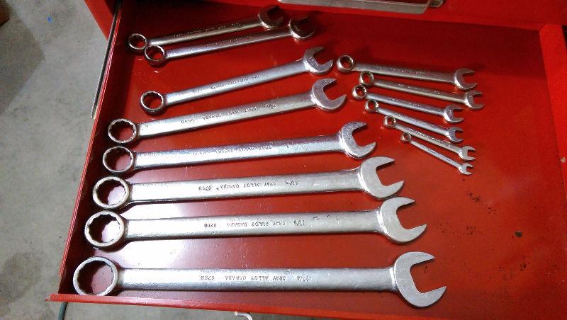 Gray Tools quality vintage wrench set (14 piece)