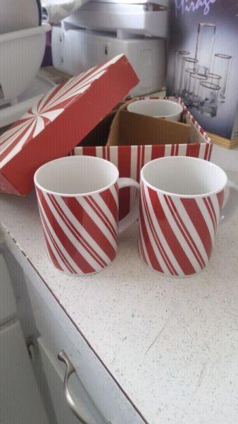 New Candy Cane Holiday Mugs