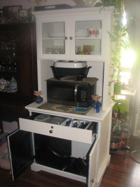 Kitchen hutch and microwave stand