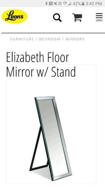 LARGE STAND UP MIRROR BRAND NEW/NEVER USED
