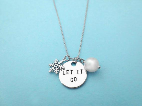 Let It Go, Frozen, Elsa, And, Anna, Necklace